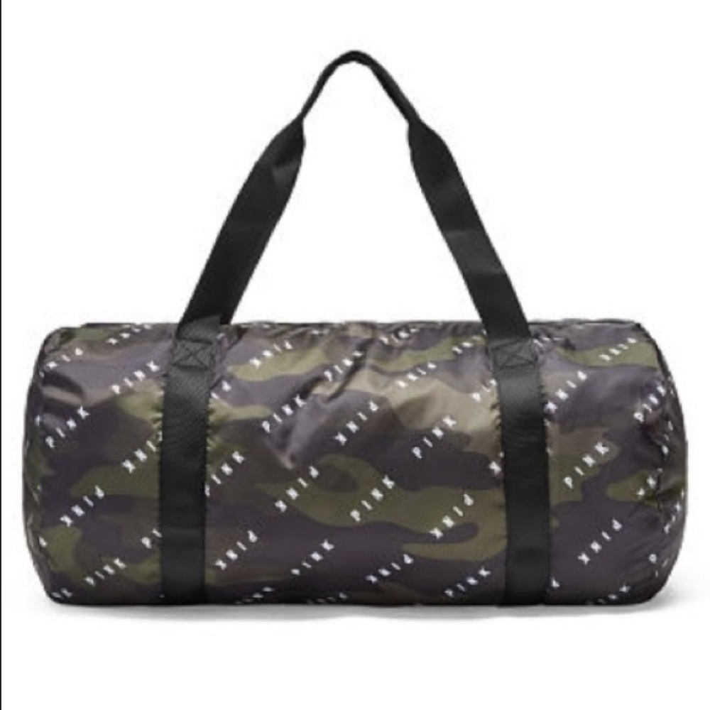 NEW Victoria's Secret Pink Packable Camo Duffle
